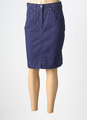 Fustă midi croială dreaptă albastru BRANDTEX femme