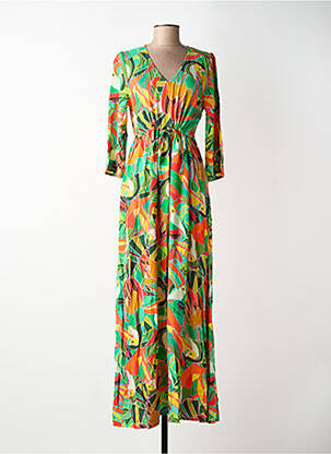 Rochie lungă mâneci lungi mâneci lungi verde LA FIANC2E femme