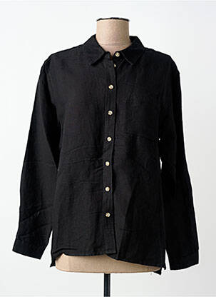 Cămașă croială cambrată mâneci lungi negru BRANDTEX femme