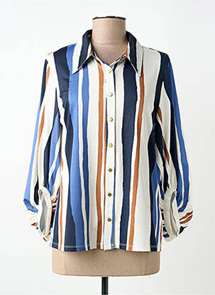 Cămașă croială fluidă mâneci lungi bej K-DESIGN femme