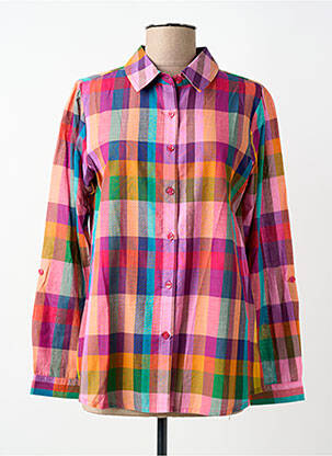 Cămașă croială dreaptă mâneci lungi roz AGATHE & LOUISE femme