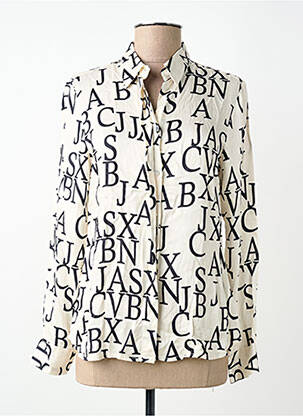 Cămașă imprimeu fantezie mâneci lungi bej VLT'S BY VALENTINA'S femme