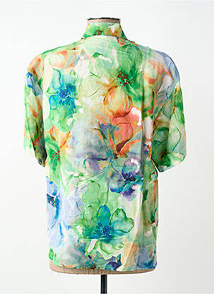 Cămașă imprimeu floral mâneci scurte verde VLT'S BY VALENTINA'S femeie