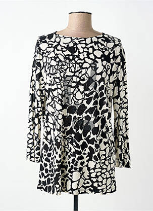 Pulover croială cambrată mâneci lungi negru BARBARA LEBEK femme