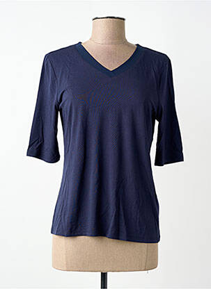 Tricou mâneci 3/4 mâneci 3/4 albastru BARBARA LEBEK femme