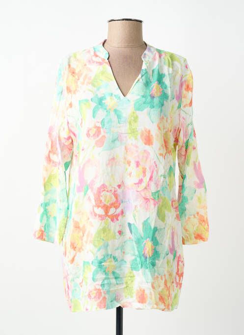 Tunică mâneci lungi guler în v verde JOY OF LIFE femme