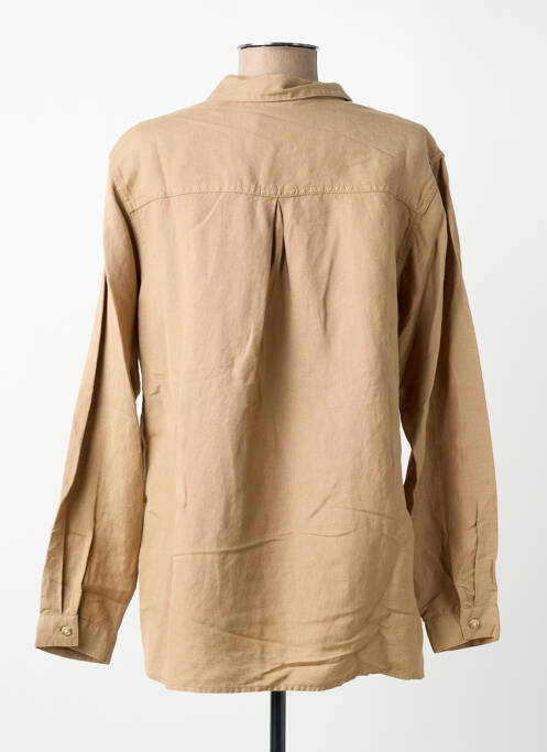 Cămașă croială cambrată mâneci lungi maro BRANDTEX femme