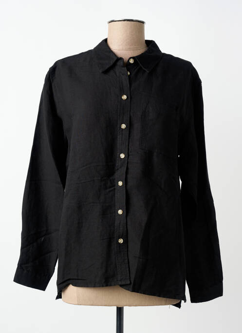 Cămașă croială cambrată mâneci lungi negru BRANDTEX femme