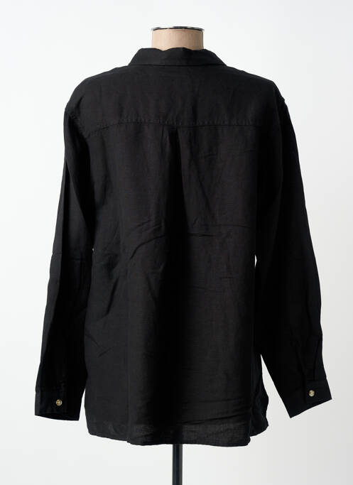 Cămașă croială cambrată mâneci lungi negru BRANDTEX femme