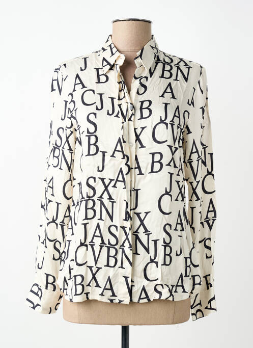 Cămașă imprimeu fantezie mâneci lungi bej VLT'S BY VALENTINA'S femme