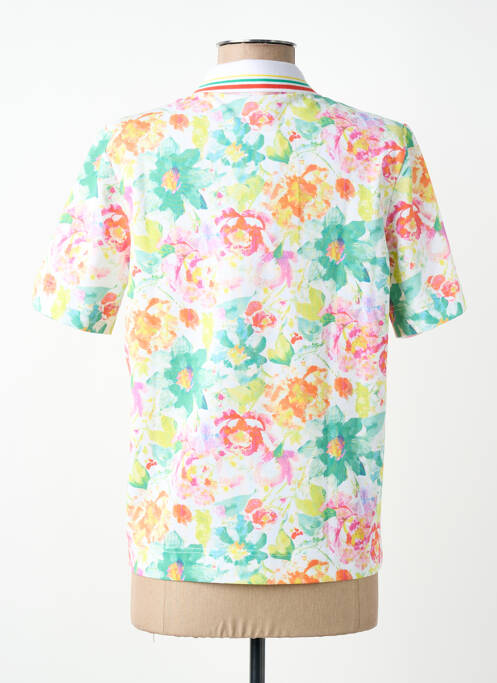 Polo elasticitate mâneci scurte alb JOY OF LIFE femme