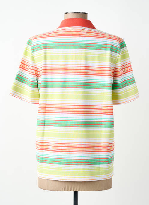 Polo imprimeu dungi mâneci scurte portocaliu JOY OF LIFE femme