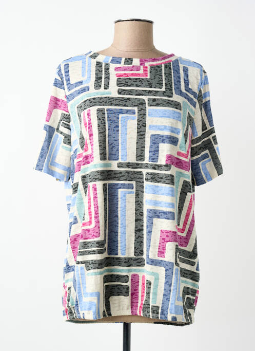 Tricou elasticitate mâneci scurte albastru CECIL femme