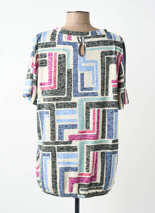 Tricou elasticitate mâneci scurte albastru CECIL femme