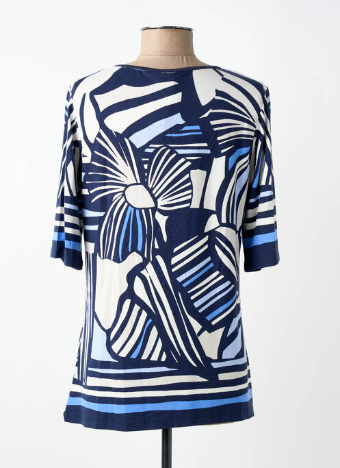 Tricou mâneci 3/4 mâneci 3/4 albastru BARBARA LEBEK femme