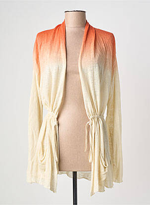 Vestă cu mâneci lungi croială cambrată portocaliu A.POIL femme