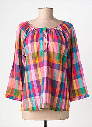 Bluză guler rotund mâneci lungi violet AGATHE & LOUISE femme