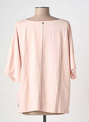 Top guler rotund mâneci 3/4 roz OUI femeie