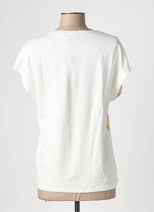 Tricou imprimeu fantezie mâneci scurte bej BRANDTEX femeie