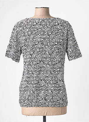 Tricou imprimeu fantezie mâneci scurte alb BRANDTEX femeie