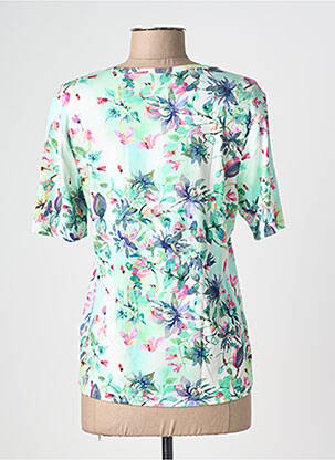 Tricou imprimeu fantezie mâneci scurte verde JOY OF LIFE femeie