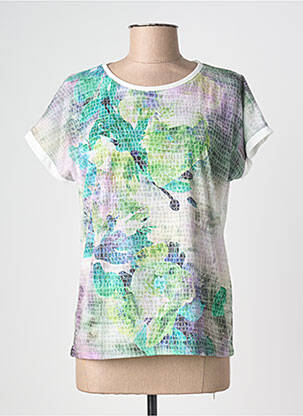 Tricou imprimeu fantezie mâneci scurte verde JOY OF LIFE femme