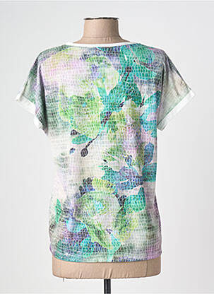 Tricou imprimeu fantezie mâneci scurte verde JOY OF LIFE femeie