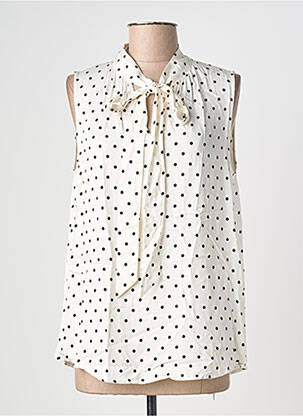 Top fără mâneci fără mâneci alb OUI femme