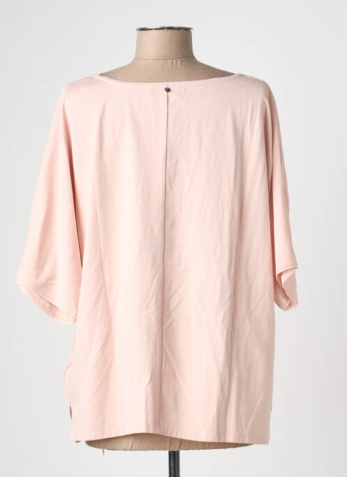 Top guler rotund mâneci 3/4 roz OUI femme