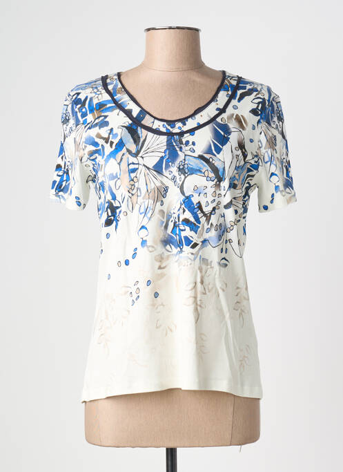 Tricou imprimeu fantezie mâneci scurte alb KALISSON femme