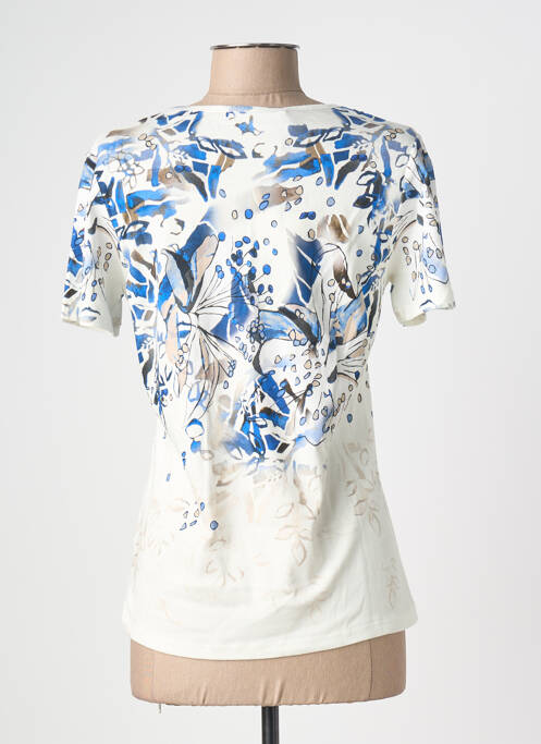 Tricou imprimeu fantezie mâneci scurte alb KALISSON femme