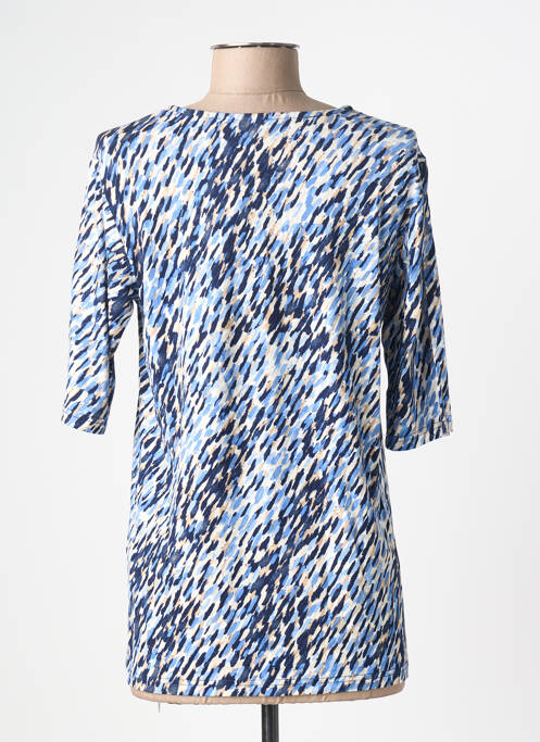 Tricou imprimeu fantezie mâneci scurte albastru BRANDTEX femme