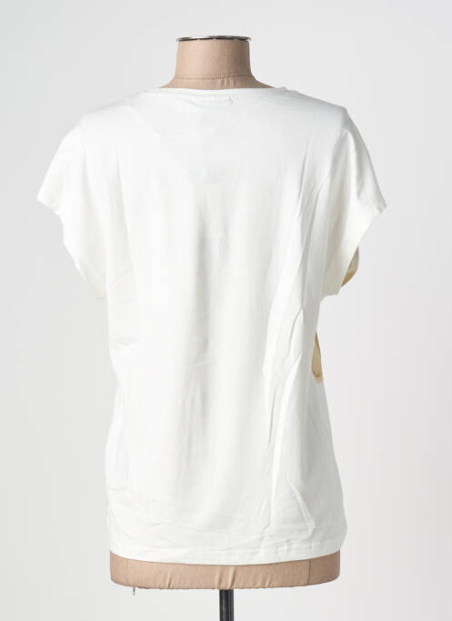 Tricou imprimeu fantezie mâneci scurte bej BRANDTEX femme