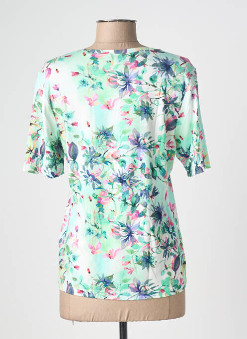 Tricou imprimeu fantezie mâneci scurte verde JOY OF LIFE femme