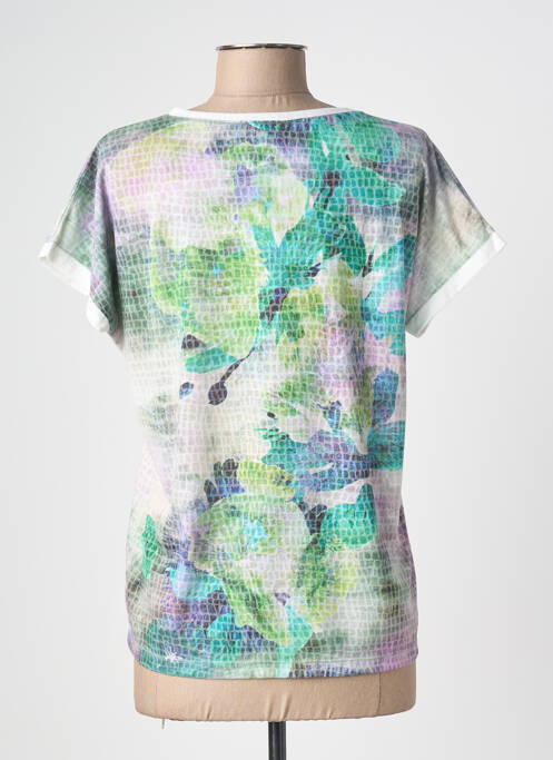 Tricou imprimeu fantezie mâneci scurte verde JOY OF LIFE femme