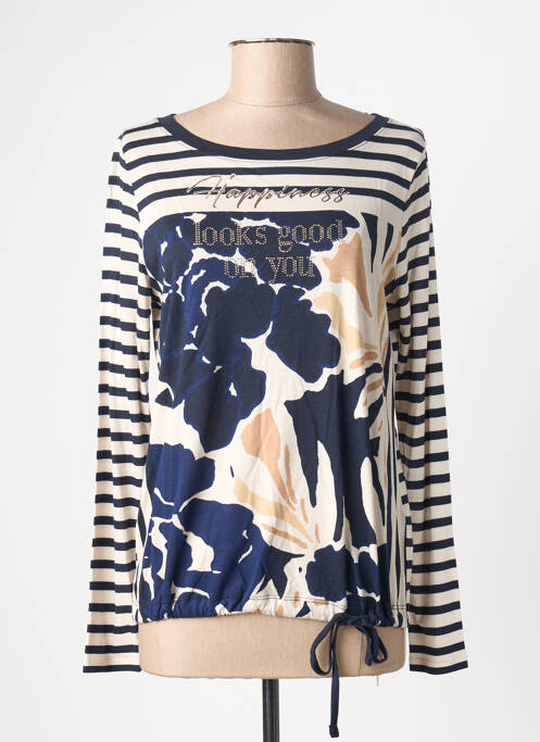 Tricou croială dreaptă mâneci lungi albastru BETTY BARCLAY femme