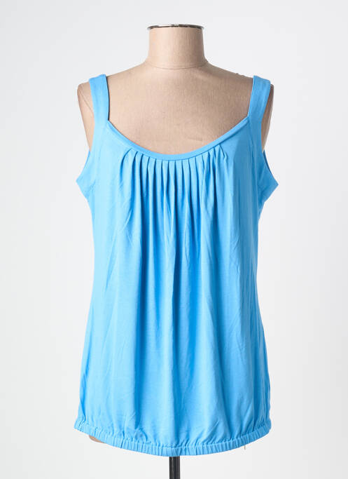 Top elasticitate fără mâneci albastru MARBLE femme