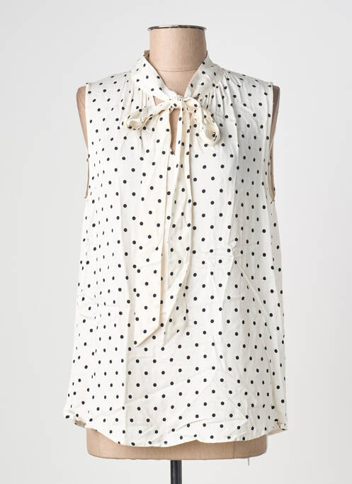 Top fără mâneci fără mâneci alb OUI femme