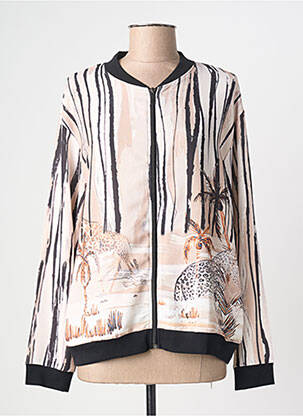 Geacă guler în v bej KALISSON femme