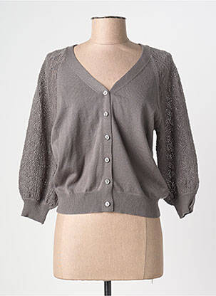 Vestă cu mâneci lungi mâneci 3/4 verde JULIE GUERLANDE femme