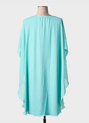 Rochie midi croială fluidă mâneci 3/4 verde GREGORY PAT femeie