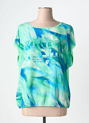 Bluză mâneci scurte mâneci scurte verde BARBARA LEBEK femme