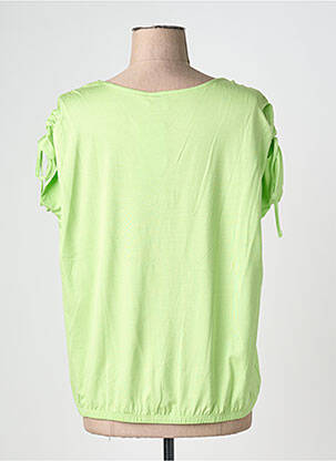 Tricou guler în v mâneci scurte verde JOY OF LIFE femeie
