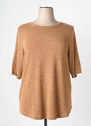 Tricou mâneci 3/4 mâneci 3/4 maro CISO femeie