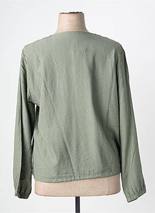 Jachete casual guler rotund verde JOY OF LIFE femeie