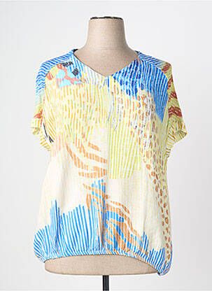 Bluză mâneci scurte mâneci scurte albastru KALISSON femme