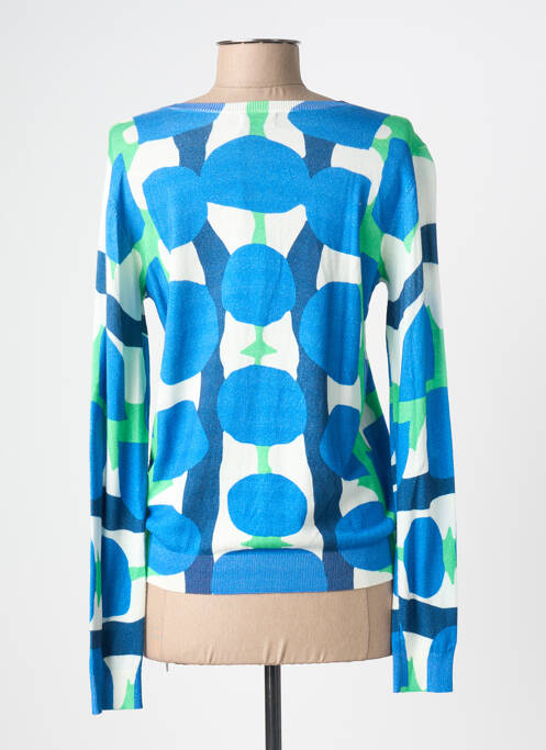 Vestă cu mâneci lungi strânsă pe partea de jos albastru ANNA & GABRI femme