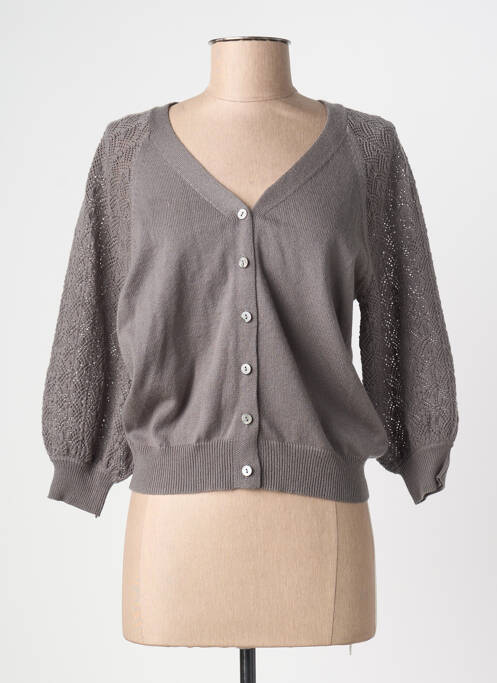 Vestă cu mâneci lungi mâneci 3/4 verde JULIE GUERLANDE femme