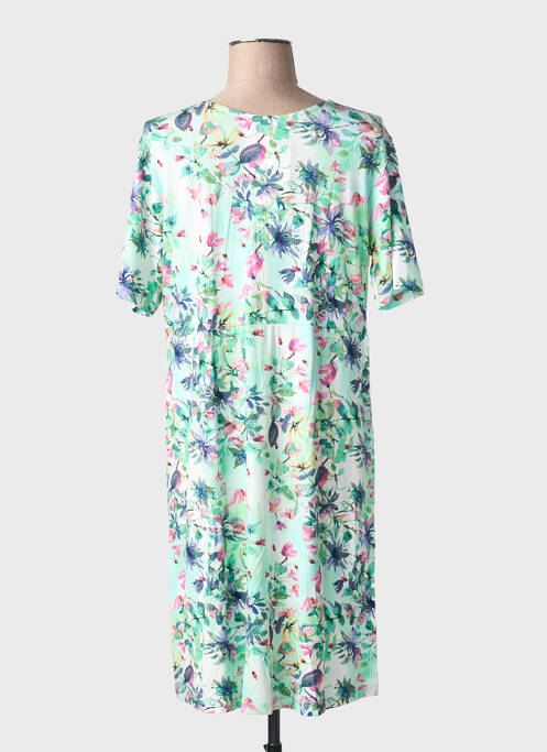 Rochie midi imprimeu floral mâneci scurte verde JOY OF LIFE femme