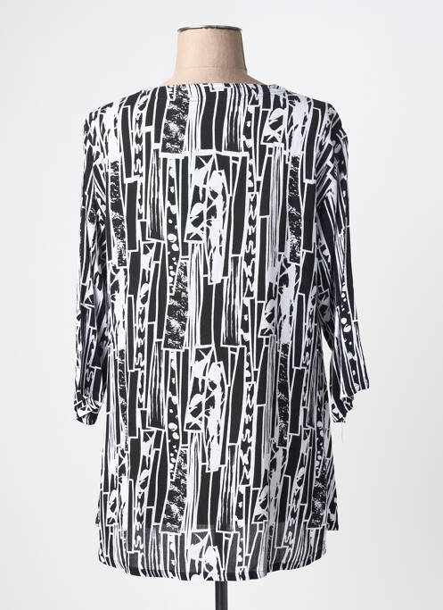 Tunică mâneci lungi imprimeu fantezie negru ANGEL CIRCLE femme